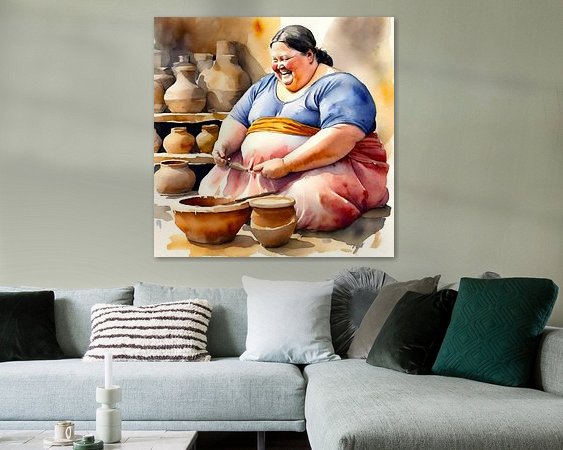 Example of the artwork in a room