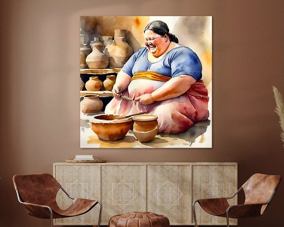 Example of the artwork in a room