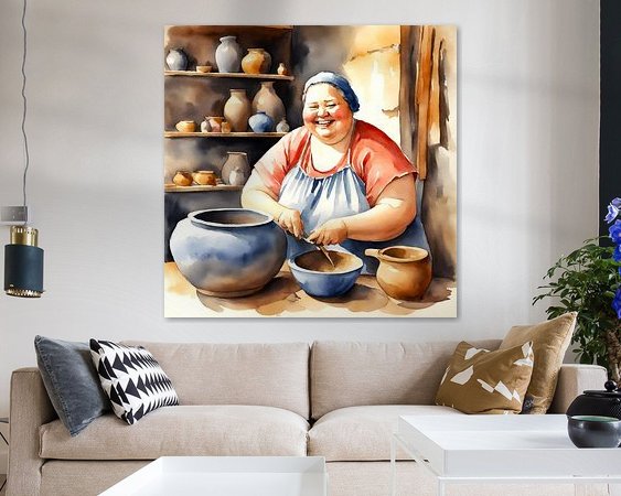 Example of the artwork in a room