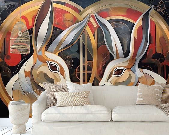 Example of the artwork in a room