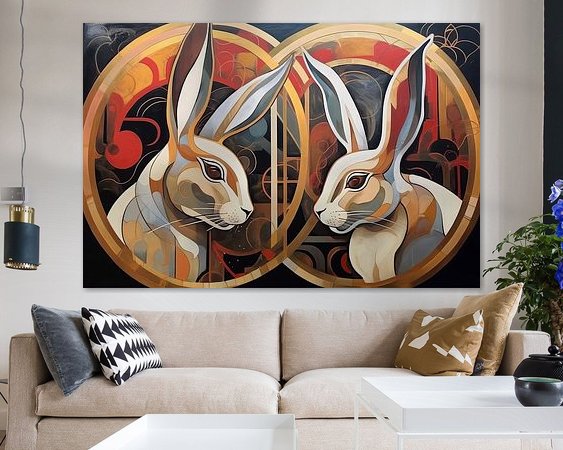 Example of the artwork in a room