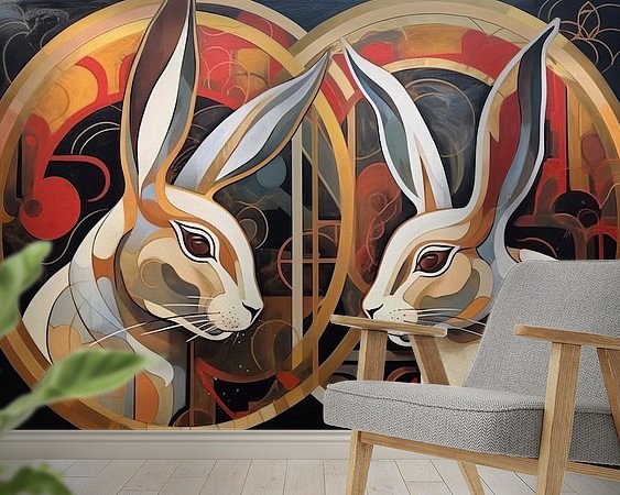 Example of the artwork in a room