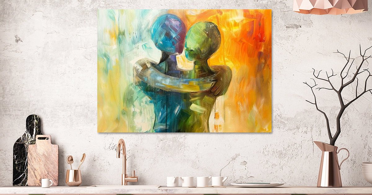 Liefde Kunst | Romantiek van ARTEO Schilderijen op canvas, behang en meer