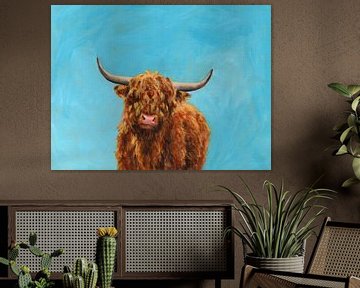 Curly highland cow by Karen Kaspar