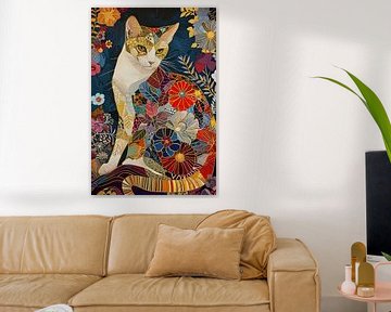 Stijlvolle kattenillustratie van ARTemberaubend