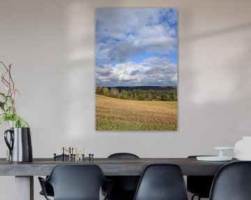 Een veld van haver in de herfst van Claude Laprise