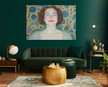 Happy Is My Color! - Portret in Art-Nouveau stijl van Igniferae