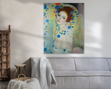 Blooming Elegance - Portret in Art-Nouveau stijl van Igniferae