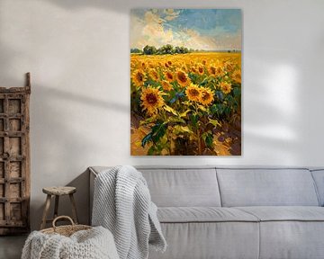 Sonnenblumen auf den Feldern von Christian Ovís
