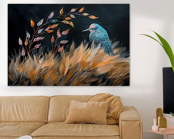 Vol artistique de l'oiseau sur Karina Brouwer