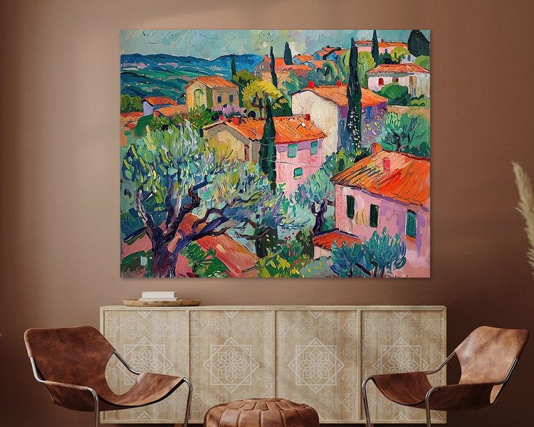 Example of the artwork in a room