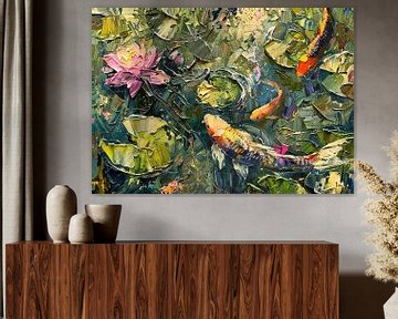 Vissen Impressionisme van ARTEO Schilderijen