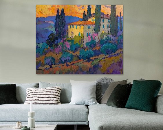 Example of the artwork in a room