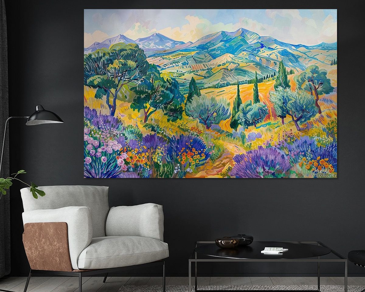 Example of the artwork in a room