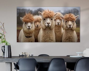 Alpaca portret van Koffie Zwart