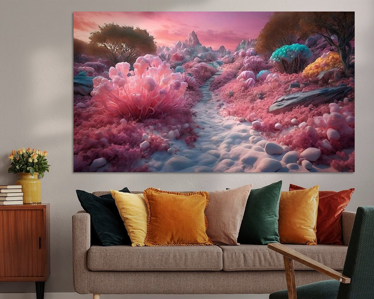 Example of the artwork in a room