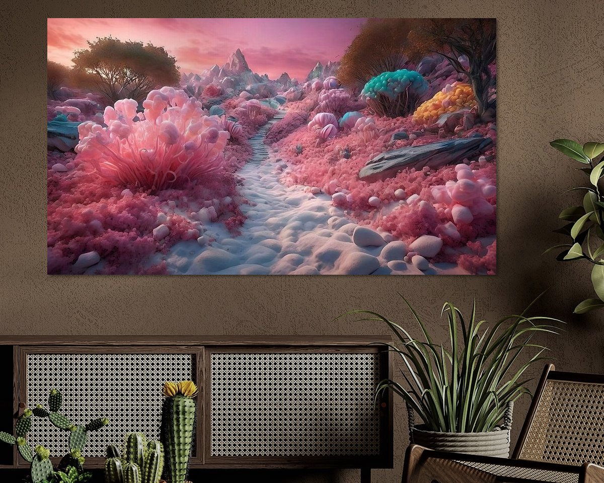 Example of the artwork in a room
