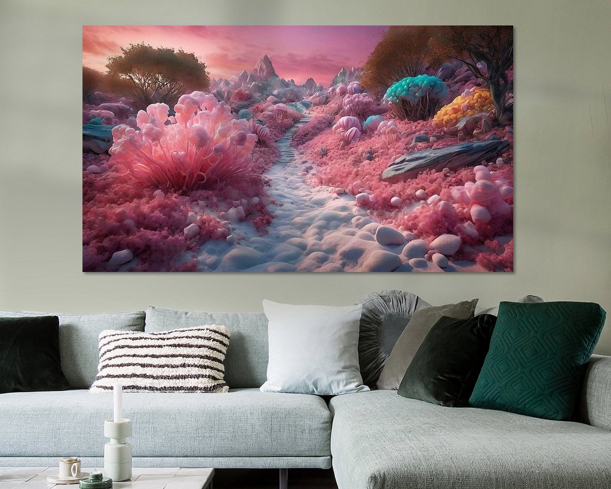 Example of the artwork in a room