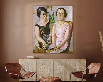 Max Beckmann - Dubbelportret (1923)