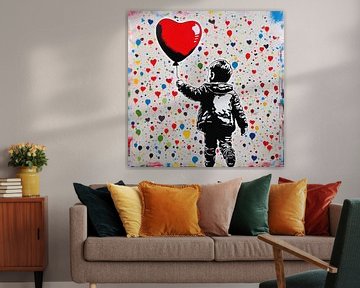 We need love - Hommage à Banksy sur Felix von Altersheim