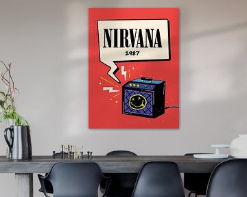 Nirvana glimlach van Inspire Art
