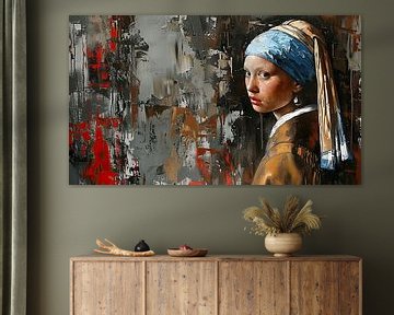 Girl Pearl Vermeer by ARTEO Paintings