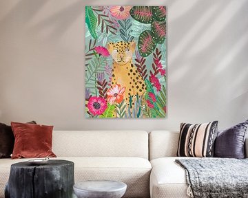 Luipaard in the jungle van Caroline Bonne Müller