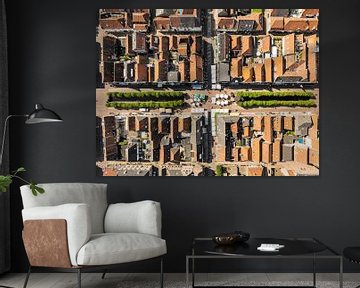 Elburg ancient walled town seen from above by Sjoerd van der Wal Photography