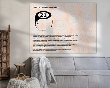 Lotto-Fass mit der Zahl 21 14573.10