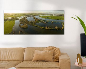 IJssel river flooding seen from above by Sjoerd van der Wal Photography