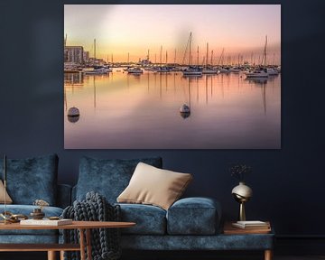 A Warm Glow- San Diego Harbor by Joseph S Giacalone Photography