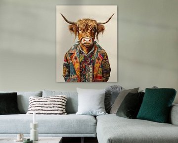 Hip Scottish Highlander by But First Framing