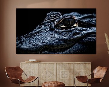 Alligator panorama portret van TheXclusive Art