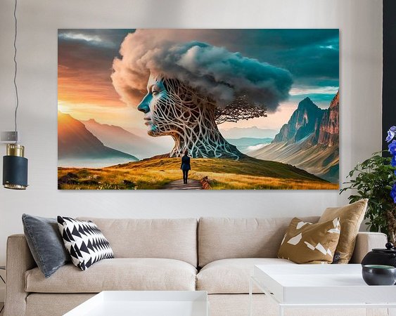 Example of the artwork in a room