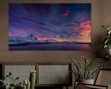 Sunrise on Lofoten Islands by Andy Luberti