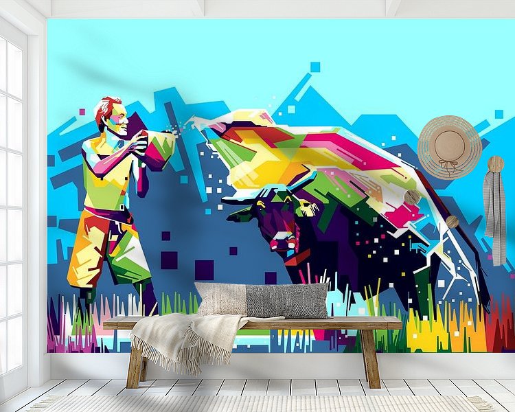 Example of the artwork in a room