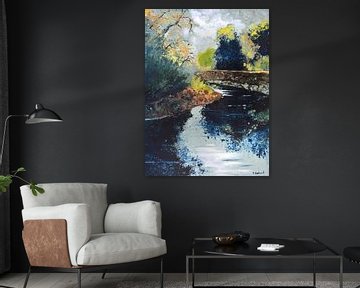 Licht op de rivier van pol ledent