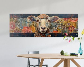 Painting Colourful Sheep by Abstract Painting