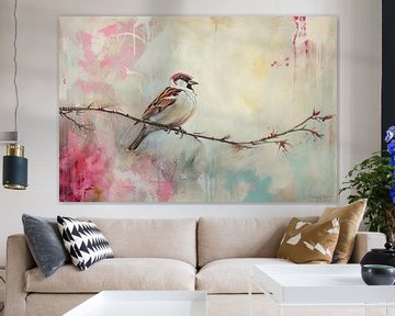 Malerei Vogel Abstrakt von Kunst Laune