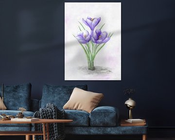 Crocuses by Sandra Steinke