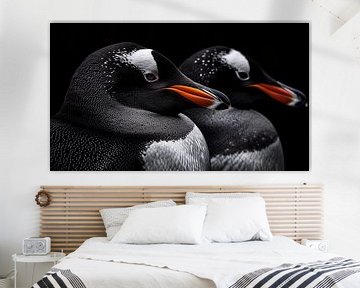 Pinguine Porträt-Panorama von TheXclusive Art