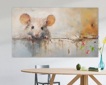 Mouse hang in there abstraktes Panorama von The Xclusive Art