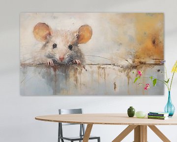 Mouse hang in there abstraktes Panorama von TheXclusive Art