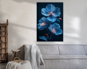 Blauwe bloemen van haroulita