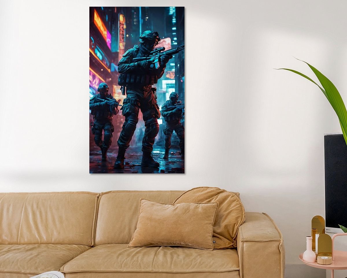 Example of the artwork in a room