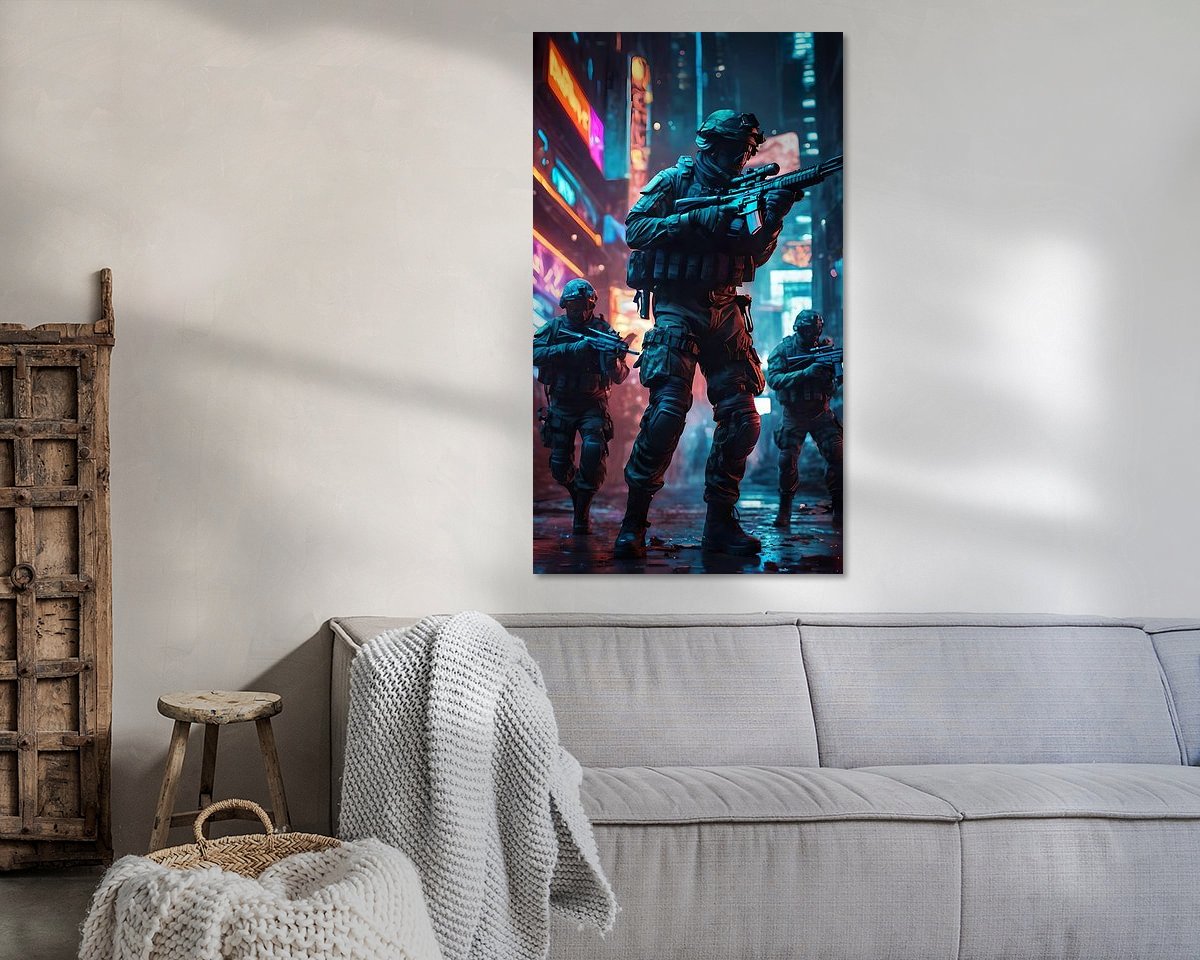Example of the artwork in a room