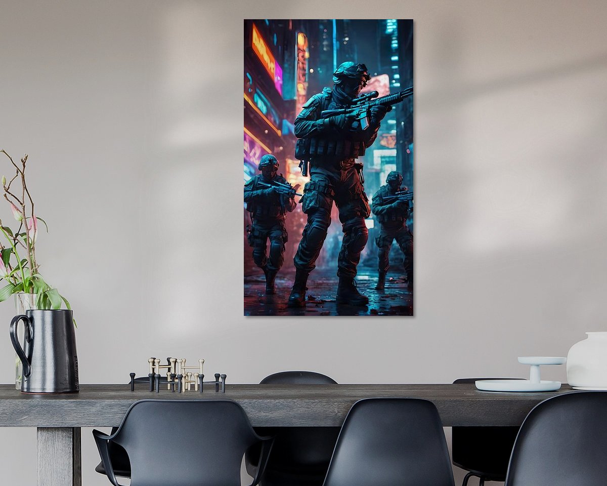 Example of the artwork in a room