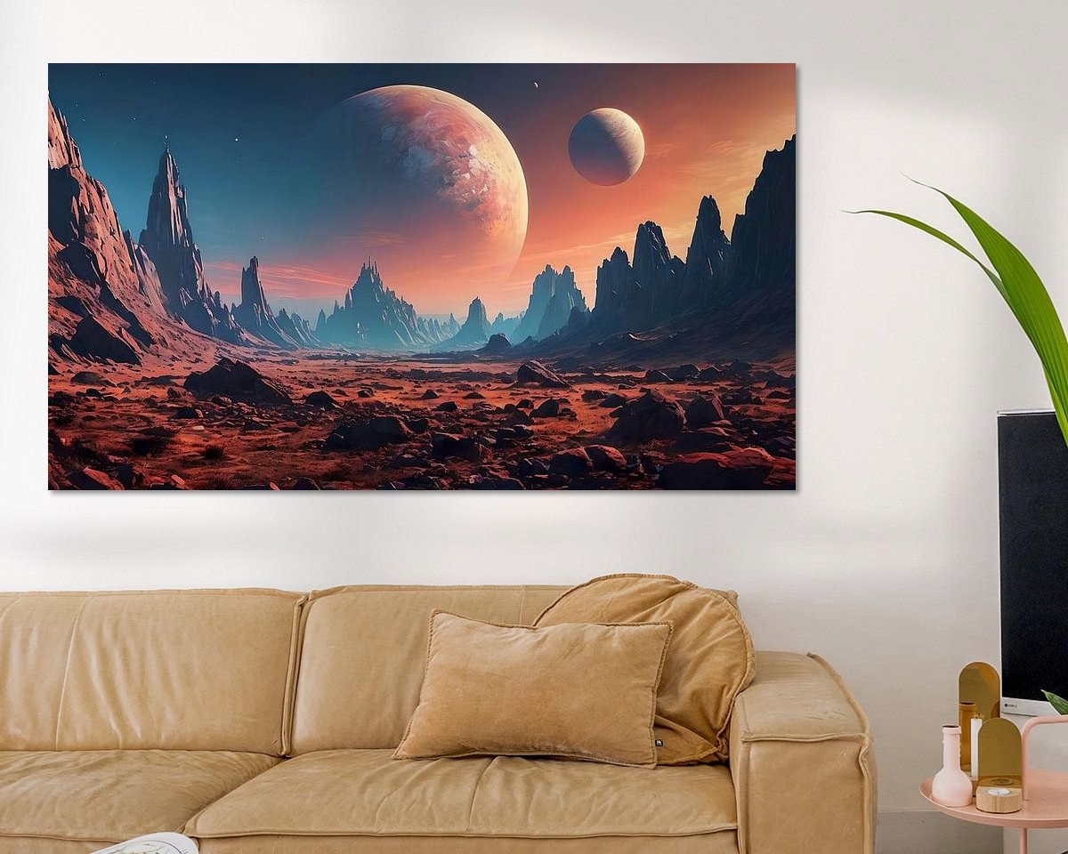 Example of the artwork in a room