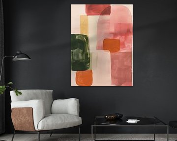 Abstract Roze en Groen van Gypsy Galleria