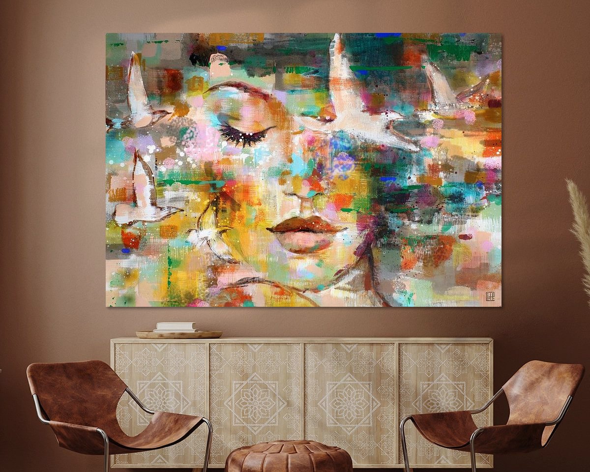 Example of the artwork in a room